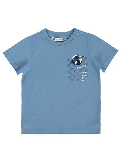 Civil Boys Erkek Çocuk Tişört 2-5 Yaş Açık İndigo - S000198380-23093