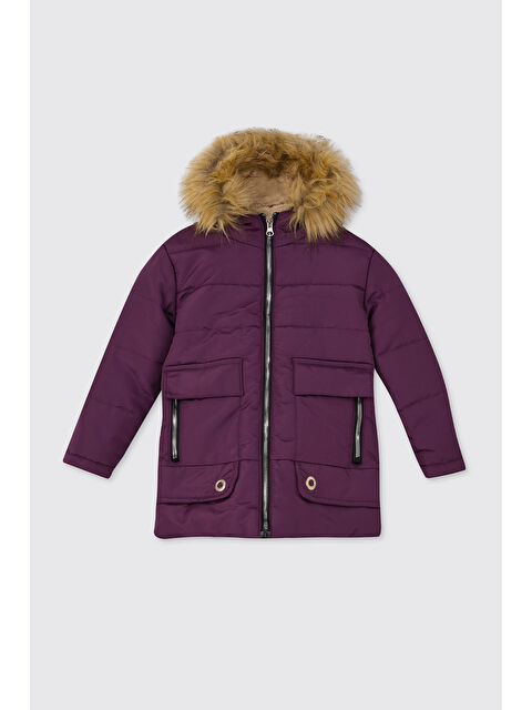 Panço Kız Bebek Mürdüm Mont - S000514587-20036