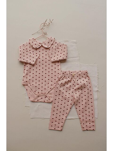 Oh La La Koala For Little Ones Kalp Baskılı Bebe Yaka Alt Üst Takım - S000434202-20024