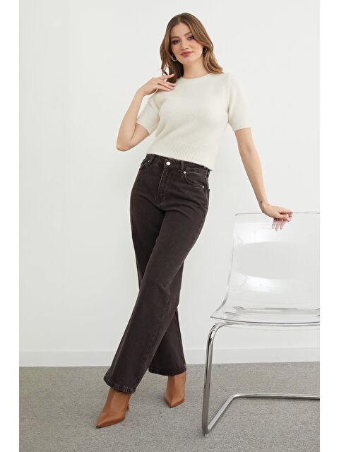 Fullamoda Yüksek Bel Palazzo Jean - S000496684-19413