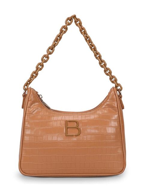 Lucky Bees Desenli Zincir Askılı Kadın El ve Omuz Çantası - S000159261-14955