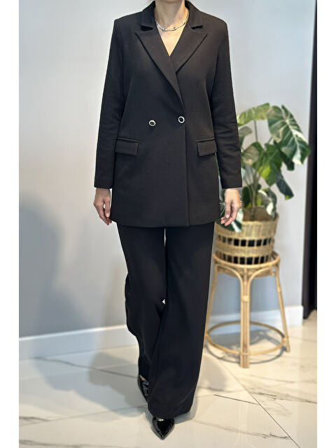 Remsa Örme Blazer Pantolon Takım 15227 Siyah - S000466775-19351