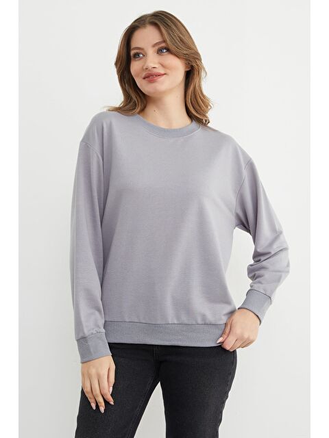 Fullamoda Basic Bisiklet Yaka Sweatshirt - S000494472-20600