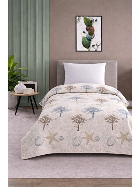 Mulberry Tek Kişilik Pike Yatak Örtüsü %100 Pamuk 170x230