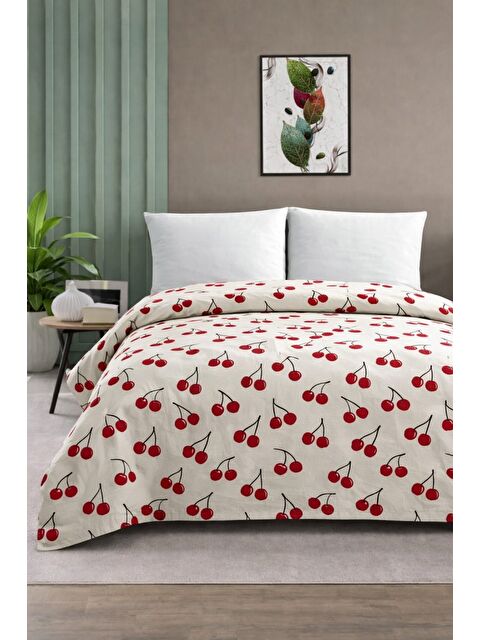 Mulberry Çift Kişilik Pike Yatak Örtüsü %100 Pamuk 220x230