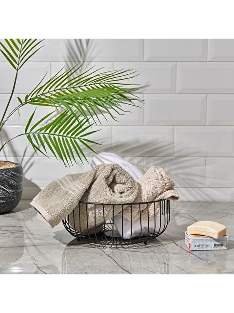 Teknotel Metal Banyo Organizeri - Siyah - 28 cm