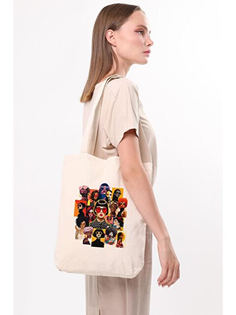 Bagg Kanvas Fashion Girls Baskılı Bez Çanta - S000288305-19966