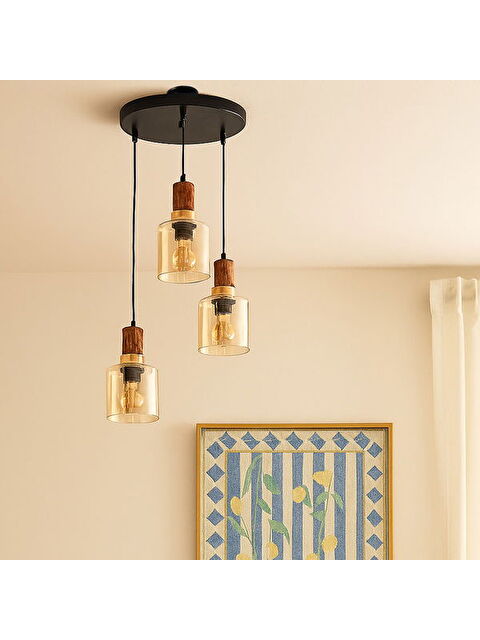 Correx Simurg 3'lü Cam Avize