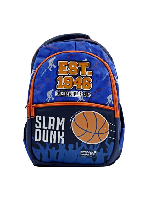 Muggle 3 Bölmeli Basket Is Fun Okul Sırt Çantası Mavi MU-9130 - S000078769-17234