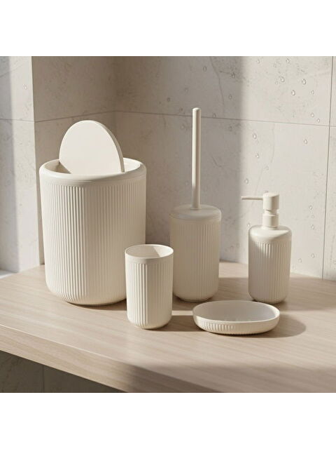 Evidea Bath Linea 5'li Banyo Seti - Bej