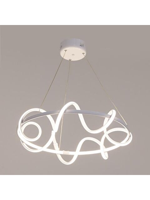 Nisa Luce Aydos Ledli Avize - Sarı / Işığı / Beyaz