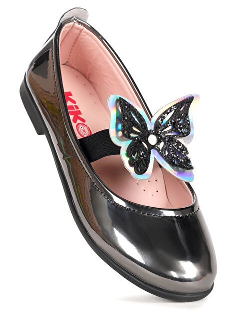 Kiko Kids Menz Ayna Kelebek Lastikli Kız Çocuk Babet Ayakkabı - S000342425-26405