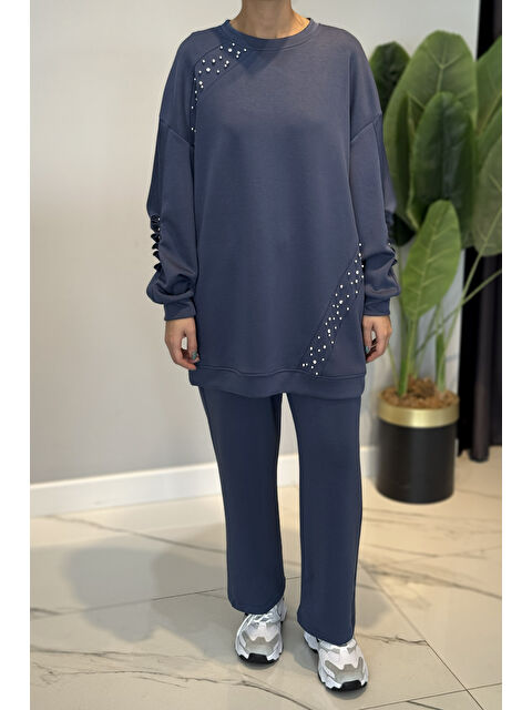 Remsa Taş Detaylı Modal Takım 120304 İndigo - S000463176-23093