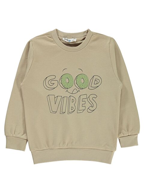 Civil Boys Erkek Çocuk Sweatshirt 2-5 Yaş Bej - S000198412-19928