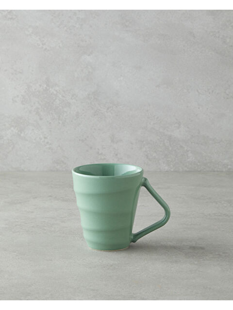 English Home Twisty Seramik Kupa 255 ml Yeşil - S000377430-18194