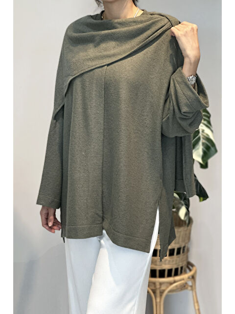 Remsa Şal Kapama Detaylı Hırka 3153 Yeşil - S000466780-18194