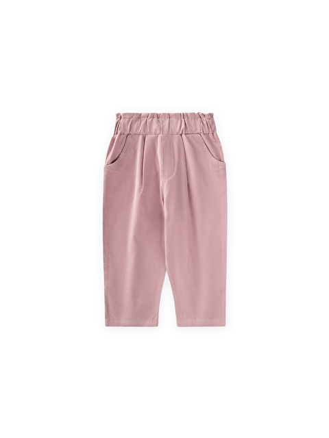 CİGİT Kadife Boyfriend Pantolon 1-8 Yaş Leylak - S000512813-20042