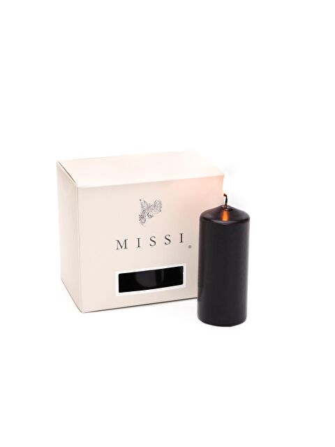 Missi 6 Adet Siyah Bar Mum Seti (3,5x8cm) - S000072314-19351