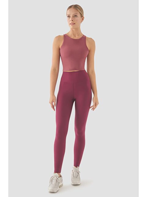 Superstacy Yüksek Bel Vişne Spor Tayt - S000227500-19951