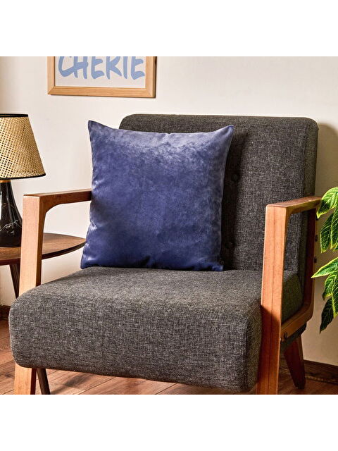 Evidea Soft Shiney Kırlent - Mavi - 40x40 cm - S000511947-17234