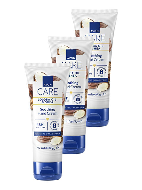 AVON Care Jojoba Yağı ve Shea İçeren El Kremi 75ml Üçlü Paket - S000511949-10231