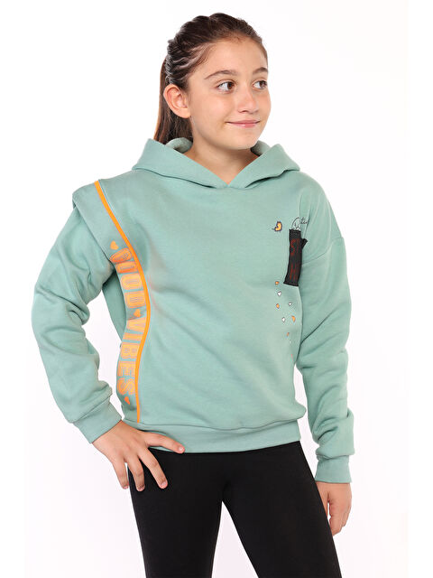 Toontoykids Kız Çocuk İçi Pamuklu Baskılı Sweatshirt - S000273880-18194