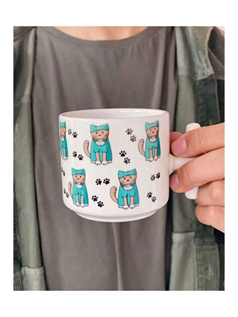 Bikutumutluluk Kedisever Cerraha Hediye Kupa Fincan - S000180637-23173