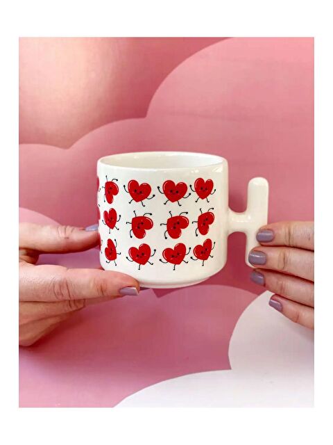 Bikutumutluluk Dans Eden Kalpler Hediye Kupa Fincan - S000180525-23173