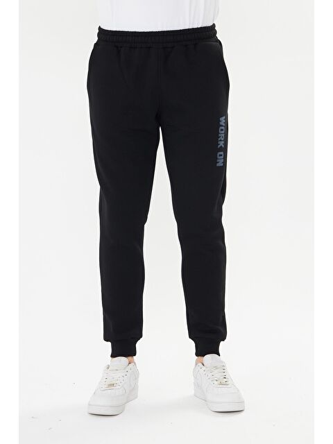 Marco Ferry Erkek 3 Iplik Kışlık Eşofman Altı Siyah 5452-S - S000522199-19351