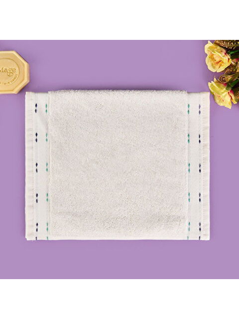 Evidea Soft Tiny El Havlusu - Ekru / Renkli - 30x50 cm - S000511977-19965