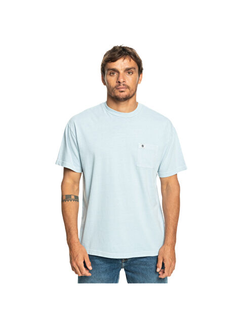 Quiksilver Naturaldye Kttp Erkek Mavi Tişört - S000504544-17234