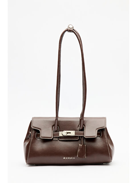 Manuka Toka Detaylı Kapaklı Çanta Kahverengi - S000482565-19413