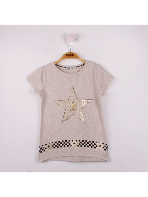 Toontoykids Kız Çocuk T-Shirt Yıldız Baskı - S000255326-1358