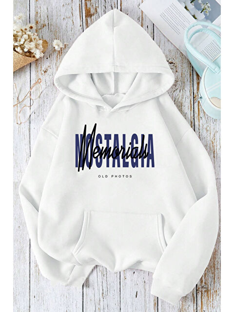 uyguntarz Nostalgia Baskılı Unisex Oversize Sweatshirt - S000265586-20063