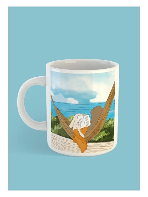 Bikutumutluluk Kitapsevere Yazı Selamla Hediye Kupa Bardak - S000180623-23173