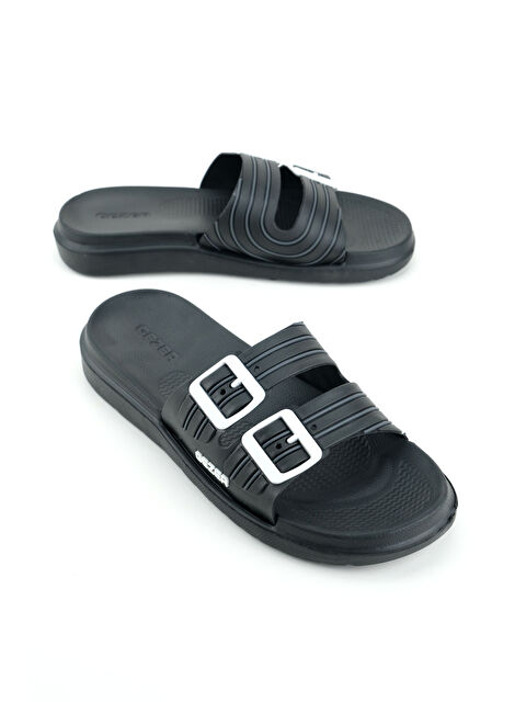 Gezer Erkek Yazlık Eva Islak Zemine Uygun Günlük Ev Bahçe Havuz Banyo Terlik - S000346643-19351