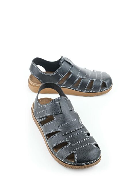 Gezer Yazlık Erkek Cırtlı Ayarlanabilir Rahat Taban Sandalet - S000181978-19351