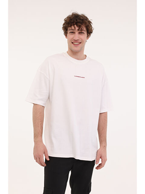 Lumberjack ML FRANCO 11FF18 5FX Ekru Erkek Kısa Kol T-Shirt - S000396587-19928