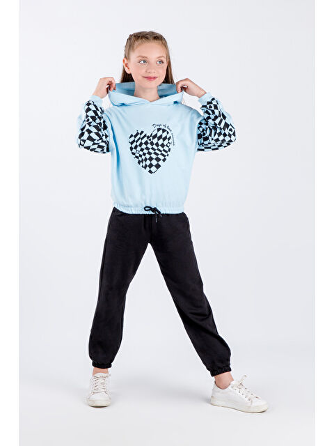 Miss Tuffy Kız Çocuk İki İplik Kumaş Orta Kalınlıktaa Baskılı Örme Basic Eşofman Takımı - S000318275-17234