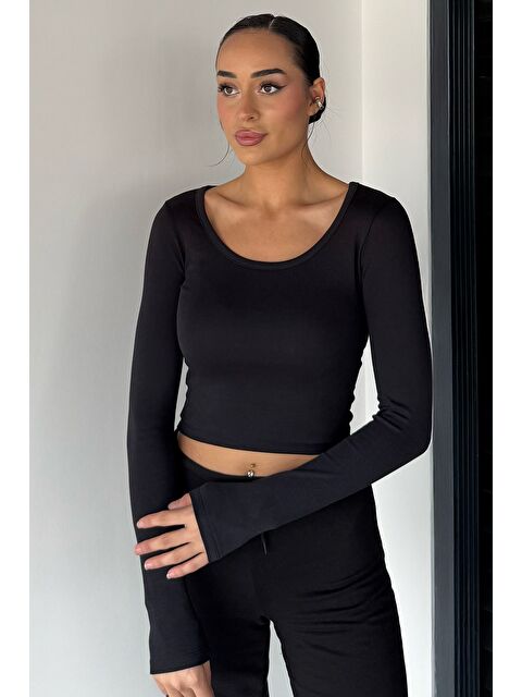 Gülseli Kadın Uzun Kol Basic Elastanlı Slim Fit Body Bluz - S000491613-19351