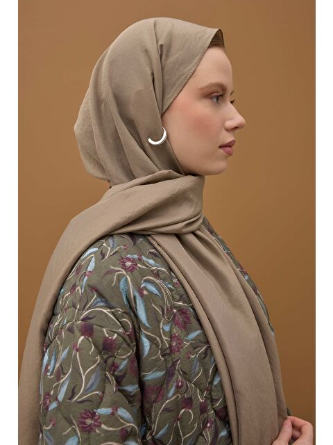 HE-QA Soft Kraş Şal Tozlu Vizon - S000396872-26429