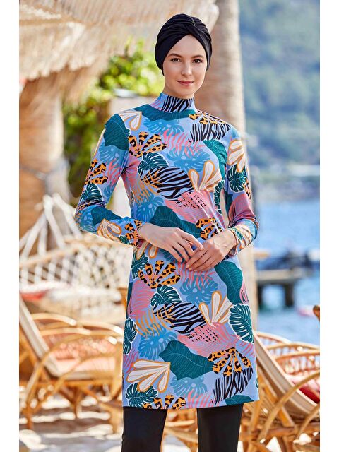 Rozamay Elastanlı Tam Kapalı Tesettür Mayo Rory 9202 Siyah - S000174244-19351