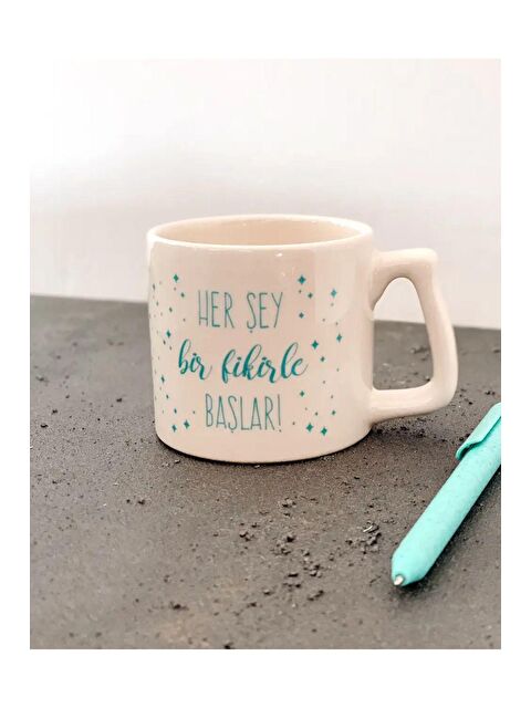 Bikutumutluluk Her Şey Bir Fikirle Başlar Hediye Kupa Bardak - S000180511-23173