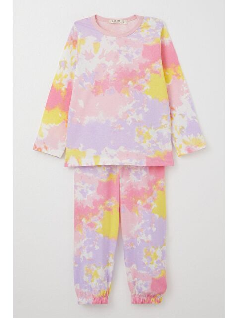 Breeze Kız Çocuk Pijama Takımı Batik Desenli Karışık Renk (1-2 Yaş) - S000355883-23173