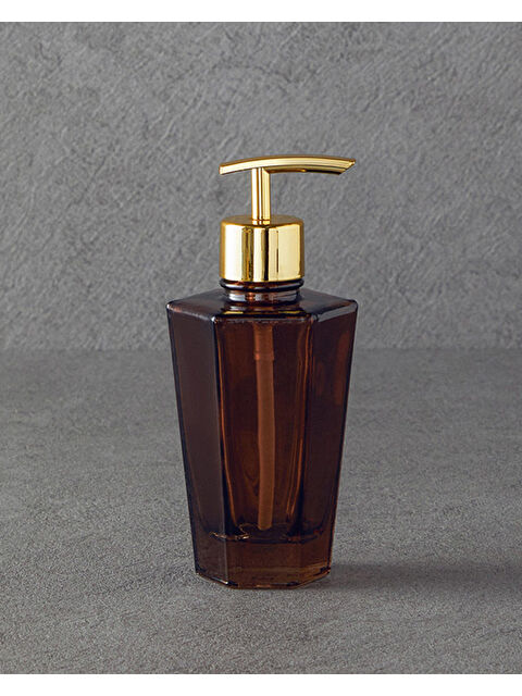 English Home Diamond Cam Banyo Sıvı Sabunluk Kahverengi - S000348852-19413