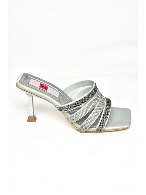 Fox Shoes S8201300 Gümüş Kadın Terlik - S000169042-18105