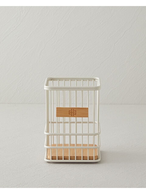 English Home Moira Metal Kaşıklık 11x11 cm Krem - S000502053-19966