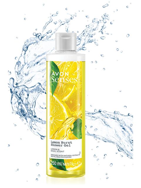 AVON Senses Lemon Burst Limon ve Reyhan Kokulu Duş Jeli 250 Ml. - S000188432-10231