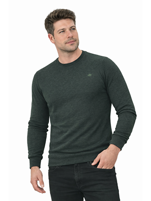 Formo Erkek Pamuklu Sıfır Yaka Manşetli Selanik Kumaş Kaliteli Uzun Kollu Sweat - S000506854-18547