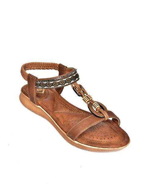 Fox Shoes S2580168 Taba Kadın Sandalet - S000169054-14955